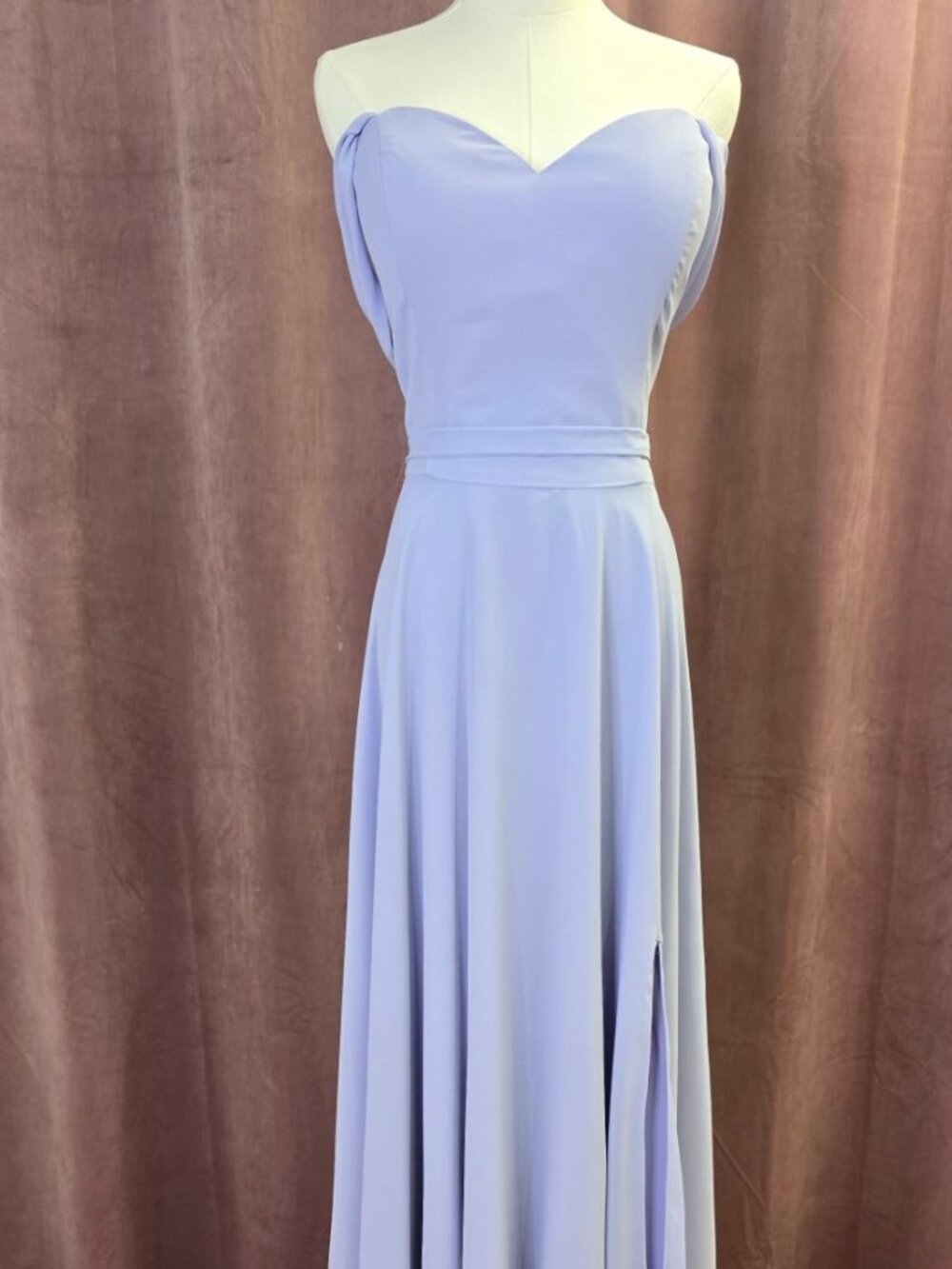 Mori Lee Purple Bridesmaid Dress